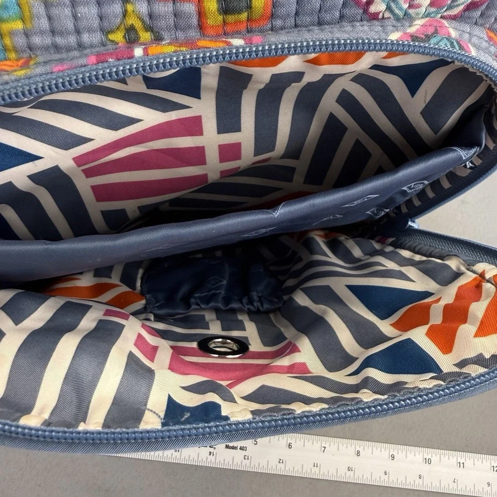Vera Bradley Multi Color‎ Medallion Pattern Back Pack Book Bag Adjustable Straps